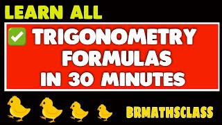 TRIGONOMETRY CLASS 11 FORMULAS  HOW TO LEARN TRIGONOMETRY FORMULAS EASILY [upl. by Zoldi]