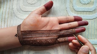 Very beautiful front hand mehndi design  Easy stylish Moroccan mehndi design  Mehndi ka design [upl. by Lubba427]