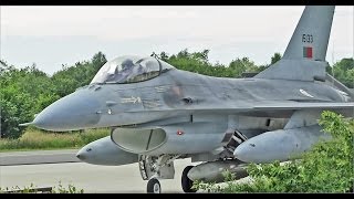 2x F16 Portugese AF Departure from Volkel [upl. by Tattan789]