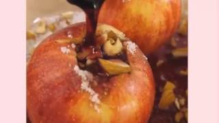 Receta de manzanas asadas al vino tinto [upl. by Nylasej598]