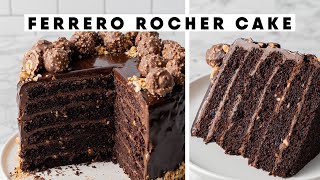 ULTIMATE Ferrero Rocher Hazelnut Cake [upl. by Airtina]