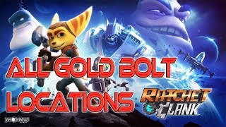 Ratchet and Clank Remake PS4  All Deplanetizer Gold Bolt Locations [upl. by Firmin]