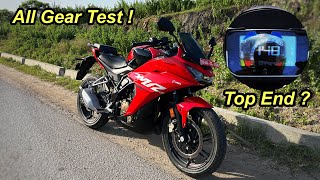 Hero Karizma Xmr 210 Gear Test 6th Gear में उठ पाएगी  Karizma zmr 2023 Top speed test [upl. by Viddah]