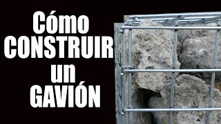 FABRICA un GAVIÓN tu mismo y ahorra dinero Aprovechando las piedras del huerto para hacer un muro¡ [upl. by Hapte]