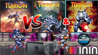 Turrican Anthology 1 amp 2 vs Turrican Flashback Nintendo Switch amp PS4 [upl. by Rennat]