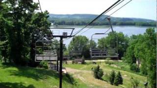 Chestnut Mountain Galena Illinois 6 5 11 Ride the Ski Chairlift All The Way Down and Backmp4 [upl. by Gaeta]