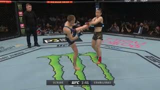 ROSE NAMAJUNAS VS WEILI ZHANG quot KO quot [upl. by Enellek]