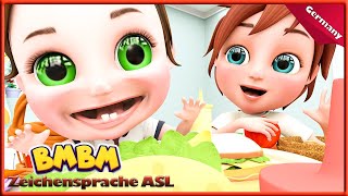 Gute Gewohnheiten  Babylieder – Kinderreime und Kinderlieder Bmbm Cartoon  Zeichensprache ASL 92 [upl. by Elum]