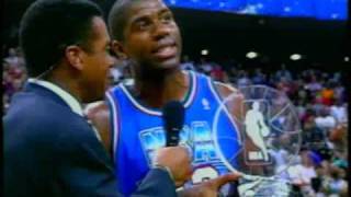 Magic Johnson Wins MVP at 1992 All Star [upl. by Kast306]