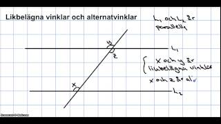 Kapitel 4  Vinklar och vinkelsummor 1 av 2 [upl. by Kovacs]