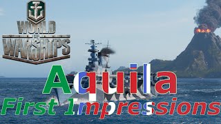 World of Warships Aquila First Impressions The New Worst CV [upl. by Ahsasal]