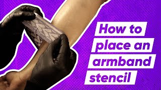 How to make Armband Tattoo Stencil  Learn to make and place armband stencil perfectly [upl. by Allyn]