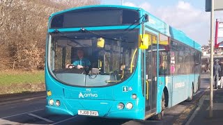 Arriva Yorkshire 1112 YJ08DVU On 254 To Cleckheaton [upl. by Humpage646]