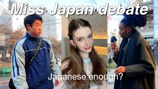 What Japanese people think of the 2024 Caucasian miss Japan  street interview [upl. by Cathyleen]