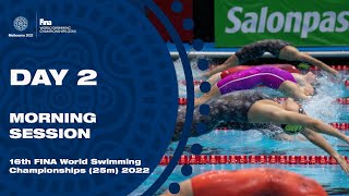 LIVE  FINA World Swimming Championships 25m 2022  Melbourne  Day 2  Morning Session [upl. by Temhem367]