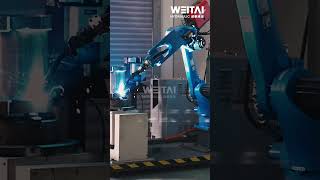 WEITAI Hydraulic Rotary Actuator Factory Robot welding [upl. by Tatiania]