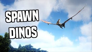 Ark How To Spawn Dinos with Admin Commands  ARK SURVIVAL EVOLVED [upl. by Alurta]