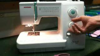 Janome Sewist 500 Sewing Machine  Stretch Stitches [upl. by Colt]