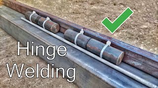 Easy Way to Weld Metal Hinge [upl. by Yalhsa]