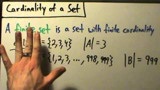 Intermediate Algebra  Cardinality of Sets  Two Examples [upl. by Naarah]