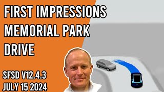 Supervised FSD v1243  First Impressions Memorial Park Drive [upl. by Nirroc]