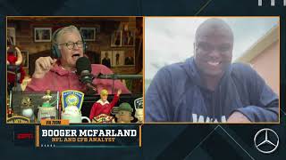 Booger McFarland on the Dan Patrick Show Full Interview  12624 [upl. by Rehptosirhc401]