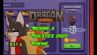 Roblox Dragons Adventures Solstice Event Exploring Solstice 2022 Theme Day 7 2023 [upl. by Einahpetse]