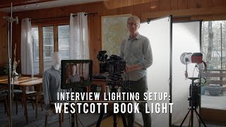 Interview Lighting Setup  Westcott Book Light [upl. by Ilam]