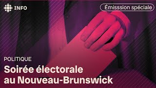 Soirée électorale au NouveauBrunswick en direct le 21 octobre [upl. by Lindner]