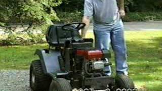 15HP OHV Briggs amp Stratton first start after rebuild Oct 2003 [upl. by Rellim]