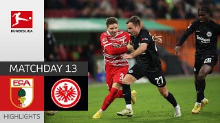 FC Augsburg  Eintracht Frankfurt 12  Highlights  Matchday 13 – Bundesliga 202223 [upl. by Netsirhk377]