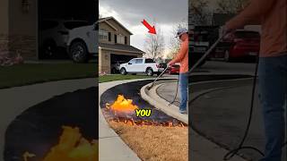 He Burns Lawn then this Happened 😱 [upl. by Dobrinsky407]