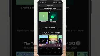 How to Check Your Top Spotify Wrapped 2021 Songs shorts [upl. by Jarek718]