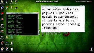 Tutoriales PC  Como mirar el historial de navegación en la consola de comandos [upl. by Froehlich]