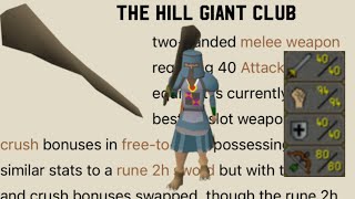 The Hill Giant Club F2P PKING OSRS  Combat Lvl 66  MxrcoPoloKG [upl. by Anot]