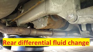 REAR DIFFERENTIAL FLUID CHANGE  BMW 530i E60 [upl. by Caylor]