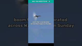 Sonic Boom Over Washington As F16 Fighter Jets Chase Unresponsive Aircraft shorts [upl. by Stolzer]