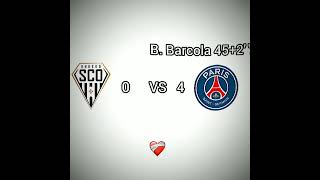 Angers VS PSG angerspsgparissaintgermanfootballedit [upl. by Raffaj]