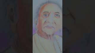 Pandit Ravi Shankar drawing  trisha   youtubeshorts  trending art  drawing [upl. by Novyert532]