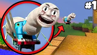 i Found Horror THOMAS TRAIN 😱 in Minecraft   Part1 [upl. by Jarib]