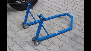 cavalletto alzamoto posteriore fai da te homemade bike lift stand [upl. by Everest160]