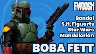 Mandalorian Boba Fett Bandai Repaint Armor Star Wars SH Figuarts Disney Action Figure Review [upl. by Seften]