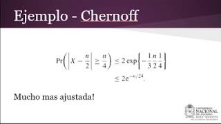 Explicando Frontera o Cotas de Chernoff  Probabilidad [upl. by Anwadal]