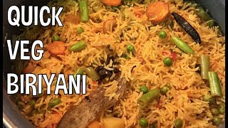 சுவையான வெஜ் பிரியாணி 😋ஈஸி குக்கர் முறை Quick Veg Biryani in Pressure Cooker [upl. by Gerard]