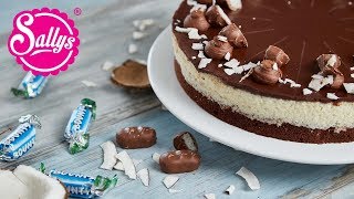 Bounty Torte – Schokoladen Kokostorte  Sallys Welt [upl. by Esinaej955]