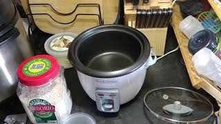 RICE COOKER Parm Risotto  small space friendly [upl. by Otrebor]