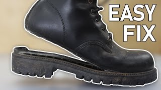 How to Fix a Boot Sole and Shoe Sole [upl. by Leemaj]