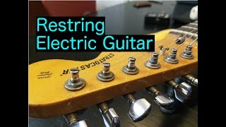 How To Restring An Electric Guitar Properly Vintagestyle [upl. by Barbuto]