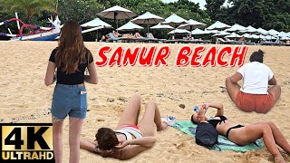 Bali Sanur Beach Stunning Beach Promenade 4K [upl. by Koser154]