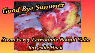 super easy box strawberry lemonade cake hack [upl. by Niatirb]